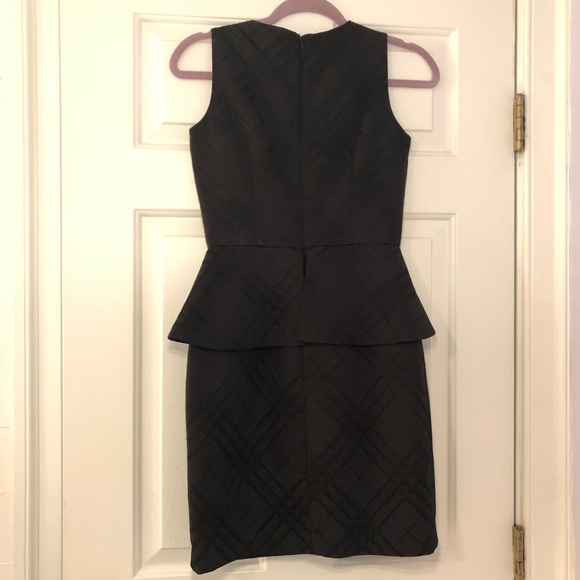 Cynthia Steff Black Plaid Peplum Dress - Picture 3 of 4